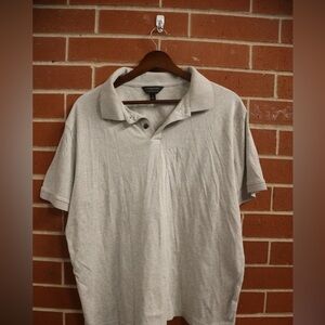 Banana Republic Luxe Touch Performance Polo Shirt Men’s Large Gray